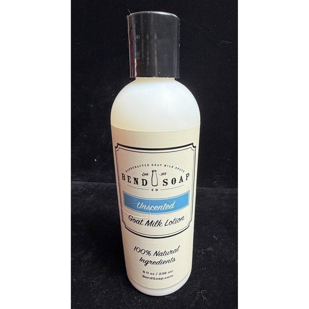Bend Soap Co Unscented Goat Milk Lotion‎ 8oz - 100% All-Natural - Sensitive Skin